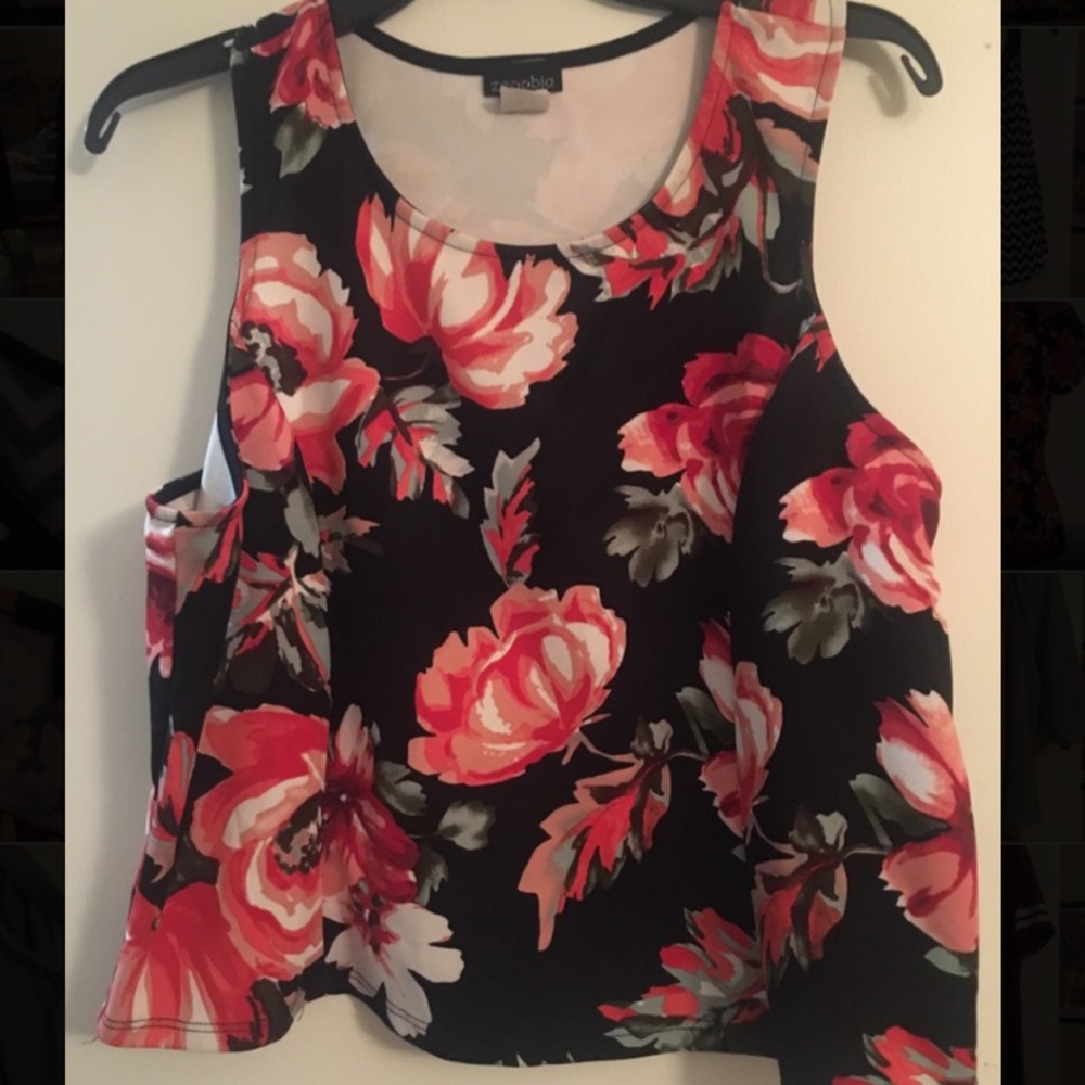 Floral short tank